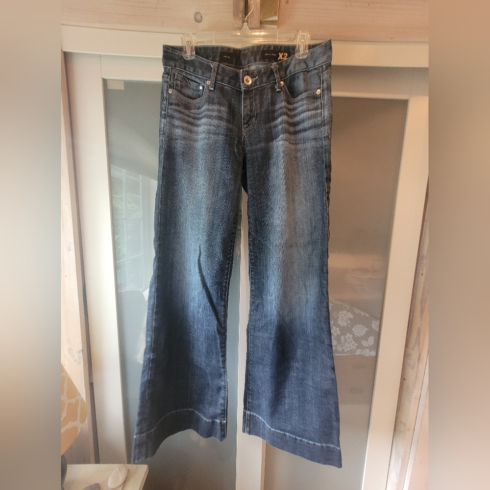 Express Dark Blue Flare Jeans